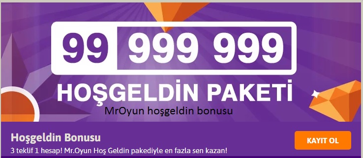 MrOyun bonus hoşgeldin paketi